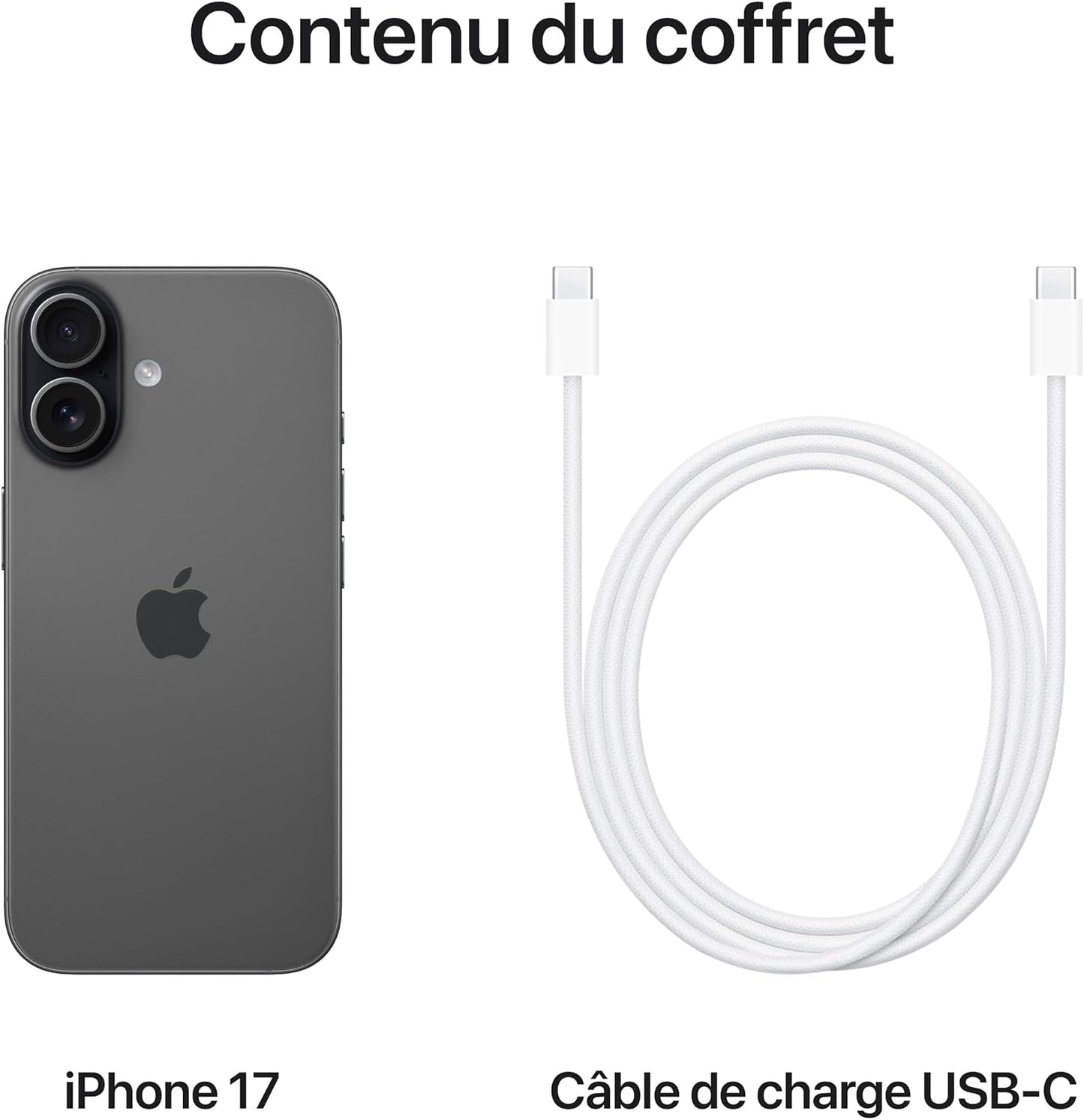 Iphone 17 256 Go : Écran 6,3 Pouces Avec Promotion, Puce A19, Caméra Avant Center Stage, Meilleure Résistance Aux Rayures, Autonomie D’Une Journée ; Noir