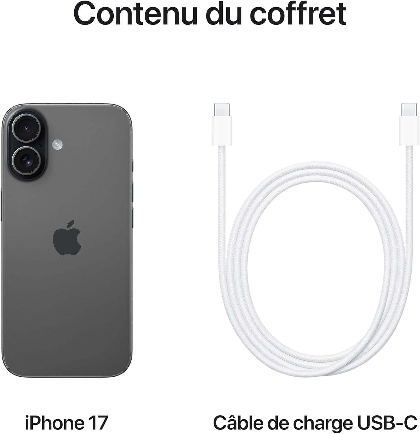 Iphone 17 256 Go : Écran 6,3 Pouces Avec Promotion, Puce A19, Caméra Avant Center Stage, Meilleure Résistance Aux Rayures, Autonomie D’Une Journée ; Noir