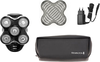 Rasoir Électrique [Spécial Tête Rasée/Chauve] RX5 Ultimate (Ultra Rapide & Facile, 5 Têtes Rotatives Flexibles, Résultat Précis, Utilisation Sans Fil 50Min,Wet&Dry) Tondeuse XR1501
