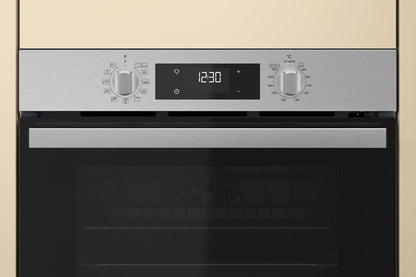 OMR58RR0X Four Multifonction Encastrable Électrique, Ventilé, Pyrolytique, Capacité 71 L, Acier Inoxydable, Classe A+. Cook 3, Cool Door, Easy Clean. 59,5 X 59,5 X 55,1 Cm