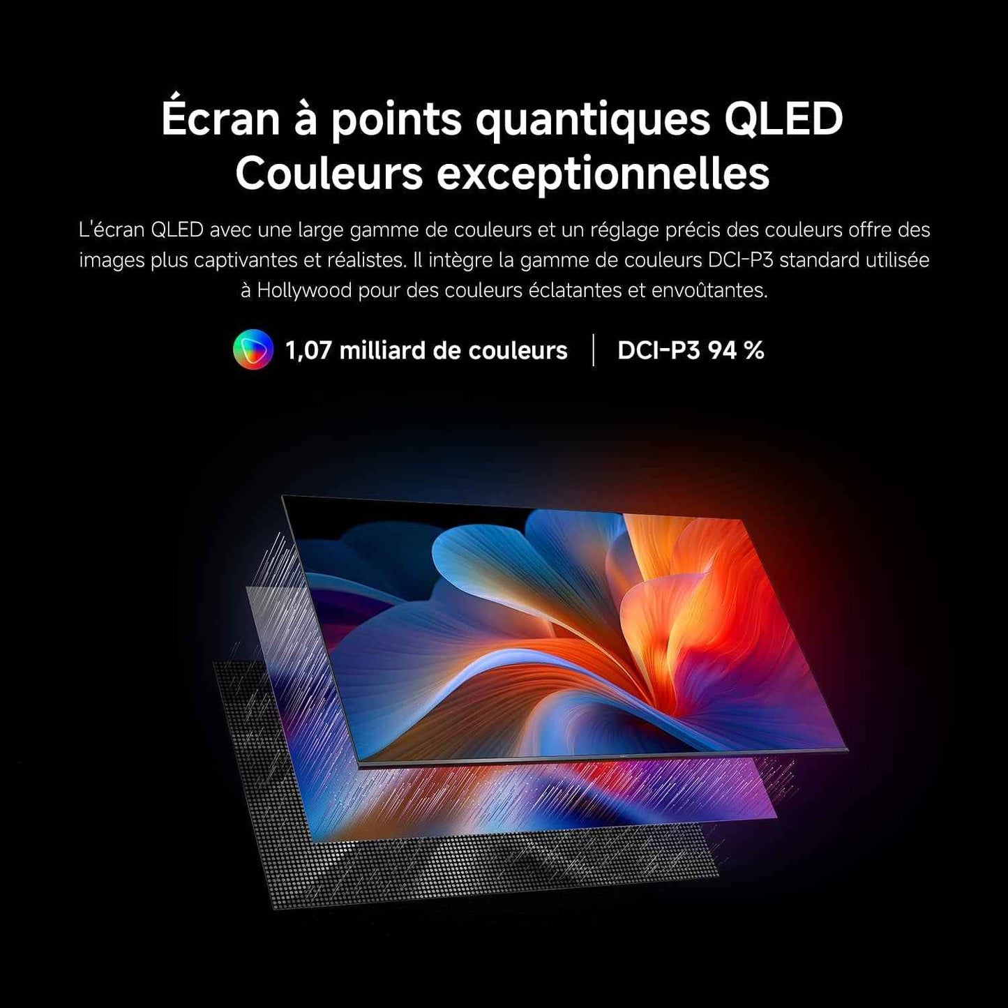 XIAOMI TV F Pro 75, 190 Cm (75 Pouces), 4K UHD QLED, Smart TV, Fire OS8, Contrôle Vocal Alexa, HDR10+, 60Hz Avec 120Hz Game Boost Mode, MEMC, 2Go+32Go, Compatible Avec Apple Airplay