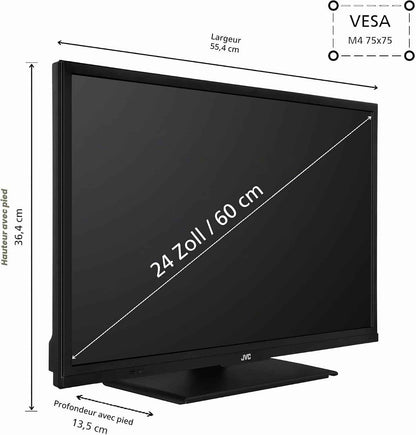 Tivo LT-24VH5455 Téléviseur Smart TV 24" (Hd-Ready, HDR, Triple Tuner, 6 Mois HD+ Inclus)