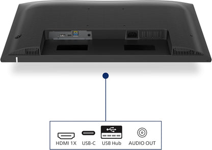 Moniteur 27E1N1600AM 27 Pouce 120Hz IPS Dalle, 4Ms Gtg, HDR10, Ajustable En Hauteur, Haut-Parleurs, USB Hub(2560X1440 HDMI 1X 1.4) Noir