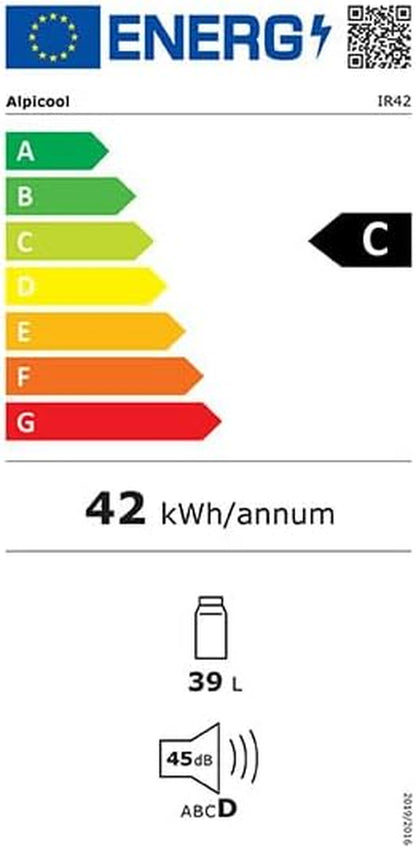 IR42 39,7L Réfrigérateur De Voiture Portable Congélateur Et Réfrigérateur, Glaciere Électrique À Compression Pour Maison, Dortoir, Camping (Gris)