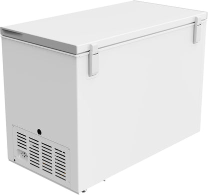 Congélateur Bahut GHF2500, Acier/Aluminium, 165 X 73.5 X 83.5 Cm, 500 L, 125 W, 2 Paniers, Éclairage LED, Avec Serrure, Blanc