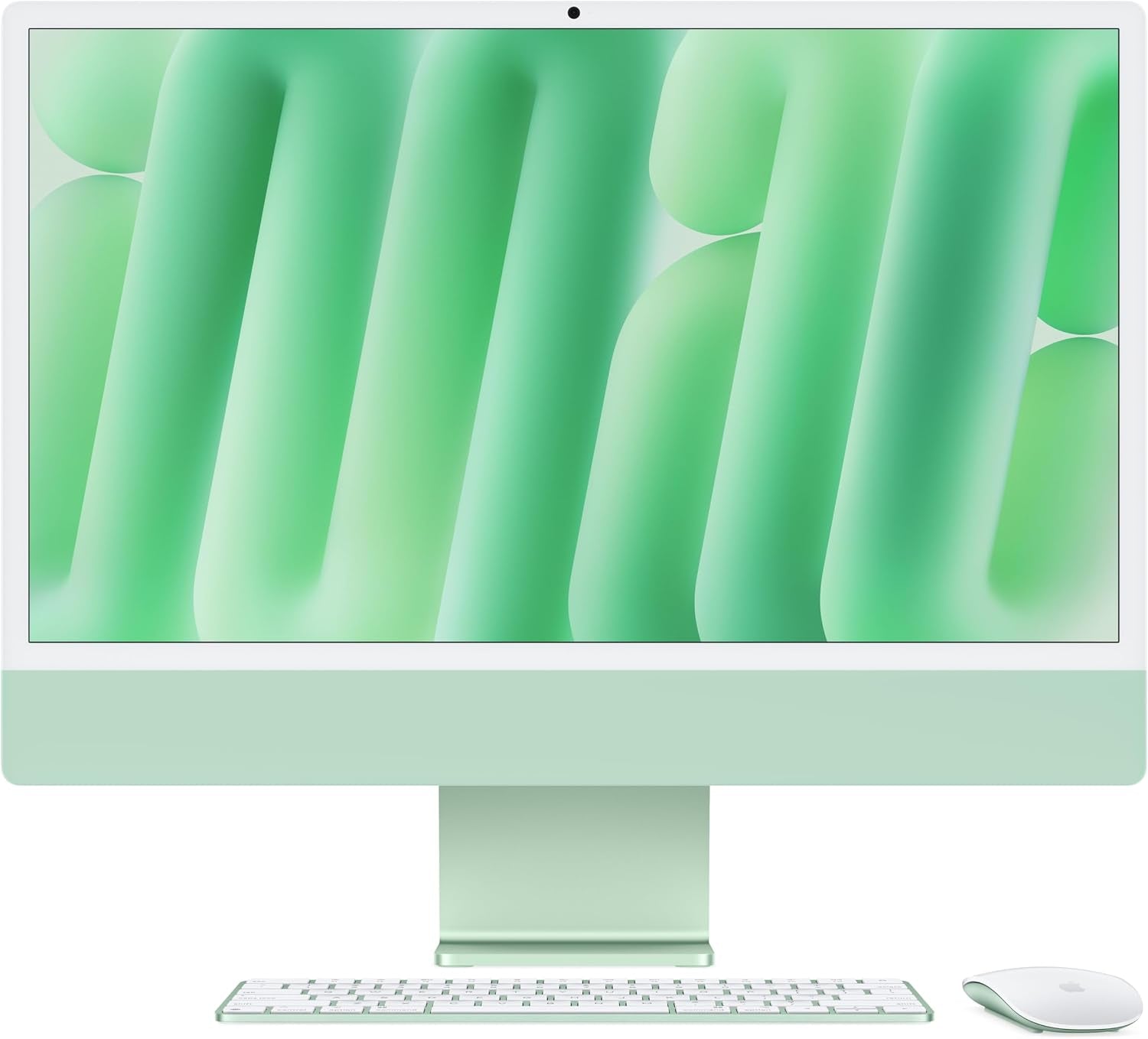 Imac Ordinateur De Bureau Tout-En-Un Avec Puce M4, CPU 8 Cœurs Et GPU 8 Cœurs : Conçu Pour  Intelligence, Écran Retina 24'', 16 Go De Mémoire Unifiée, 256 Go De Stockage SSD ; Vert
