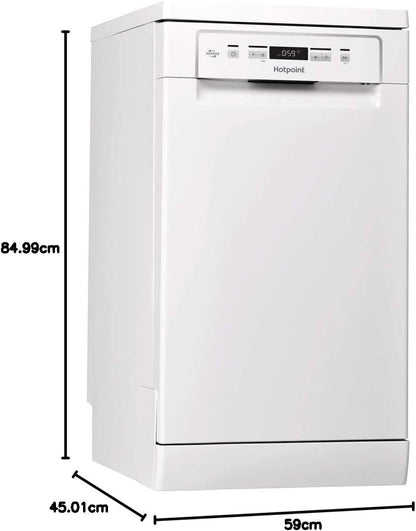 Hotpoint HSFC 3T127 C Lave-Vaisselle Autonome 10 Places A++ - Lave-Vaisselles (Autonome, Compact (45 Cm), Blanc, Blanc, Tactil, LED)