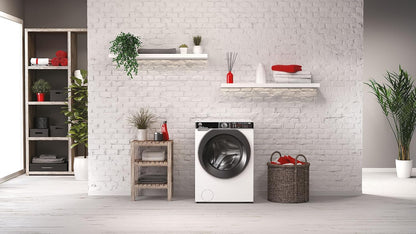 H-WASH 500 HWP 411AMBC/1-S Machine À Laver, Classe D'Efficacité Énergétique A, Capacité 11 Kg, Moteur Eco-Power Inverter, Système Power Care, Système Activesteam/Hon, Wi-Fi + Bluetooth