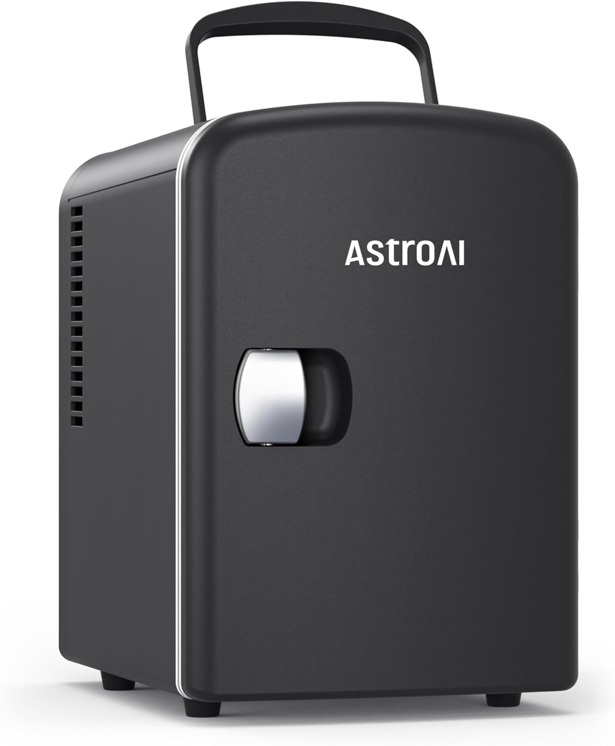 Mini Frigo De Chambre, Mini Réfrigérateur Voiture Portatif 4L 12V/220V, Glacière Électrique Chaud/Froid 0-66°C, Cadeau Femme Homme Garantie 3 Ans (Black)