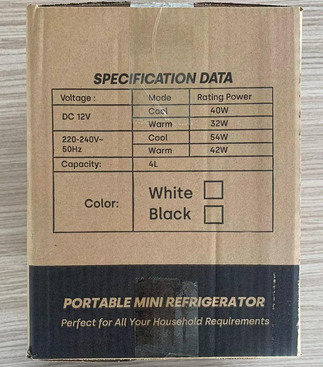 Mini Frigo 4 Litres, Petit Réfrigérateur Portable, 6 Canettes, Mini Réfrigérateurs Cosmétiques Pour Cooler and Warmer, Mini Petit Frigo Pour Chambre/Voiture/Voyage/Boissons, Blanc