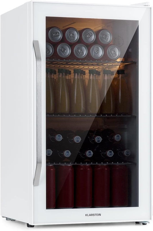 Mini Frigo De Chambre Et Bureau Pour Boisson, Petit Frigo Silencieux, Refrigerateur Mini Bar 80L, Petit Réfrigérateur Camping, Étagères Réglables, Ondulés Pour Le Vin, Cannette, Beer Fridge