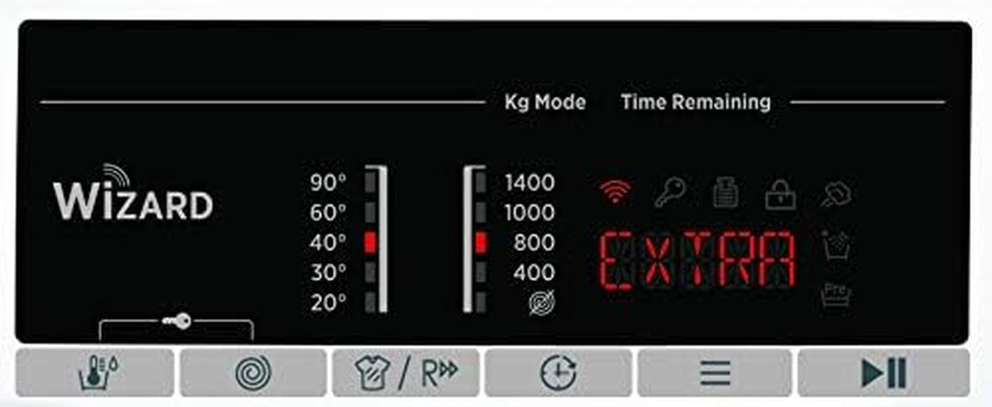 H-WASH 300 H3WS4 475TE/1-S Machine À Laver / 7 Kg / 1400 Tr/Min / Wi-Fi Et Bluetooth / Activesteam - Fonction Vapeur, Panneau Symbole, Programmes Spéciaux Pour L'Entretien Du Linge
