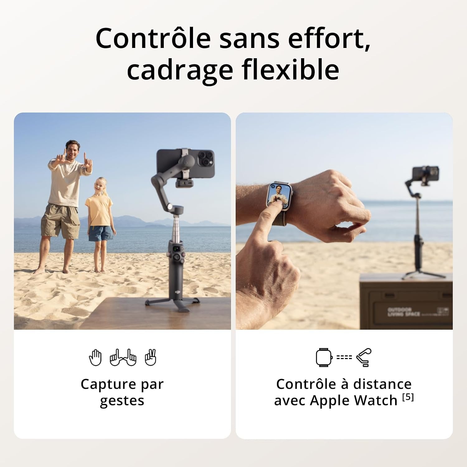 Stabilisateur Nacelle DJI Osmo Mobile 7P Pour Iphone, Android, Suivi Natif | Éclairage, Nacelle Pour Téléphone À 3 Axes, Lancement Rapide, Édition En Un Seul Clic, 10 H D'Utilisation
