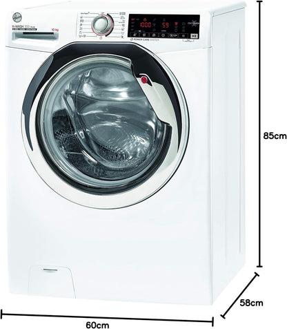 Machine À Laver H-Wash 300 H3WS610TAMCE/1-S - 10 Kg - 1600 Tr/Min - Fonctionnement Intelligent Avec Technologie NFC - Moteur Inverter BPM - Technologie Tout-En-Un - Fonction Vapeur