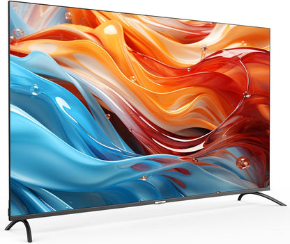 TV Intelligente U50QM8G 50 Pouces, UHD QLED HDR, Sans Cadre Et Métallique, Google TV, Dolby Audio, Syntoniseur Triple, Wi-Fi 2,4G/5G, Google Assistant, HDMI 2.1, USB2.0, Modèle 2023 Noir