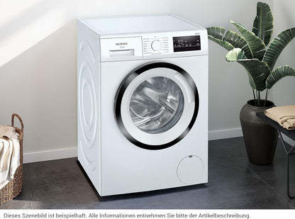 WM14N123 Iq300 Machine À Laver À Chargement Frontal Avec Capacité De 7 Kg, 1400 Tr/Min, Programme Extérieur, Programme D'Extérieur Simpletouch, Écran LED, Moteur Iqdrive, Blanc, 60 Cm