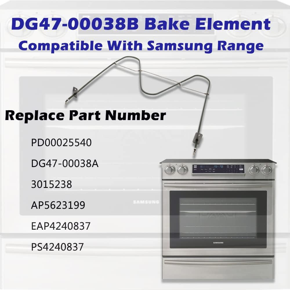 Élément De Cuisson DG47-00038B, Compatible Avec Cuisinière/Four Samsung, Remplace Pièce PD00025540, DG47-00038A, 3015238, AP5623199, EAP4240837, PS4240837