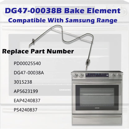 Élément De Cuisson DG47-00038B, Compatible Avec Cuisinière/Four Samsung, Remplace Pièce PD00025540, DG47-00038A, 3015238, AP5623199, EAP4240837, PS4240837