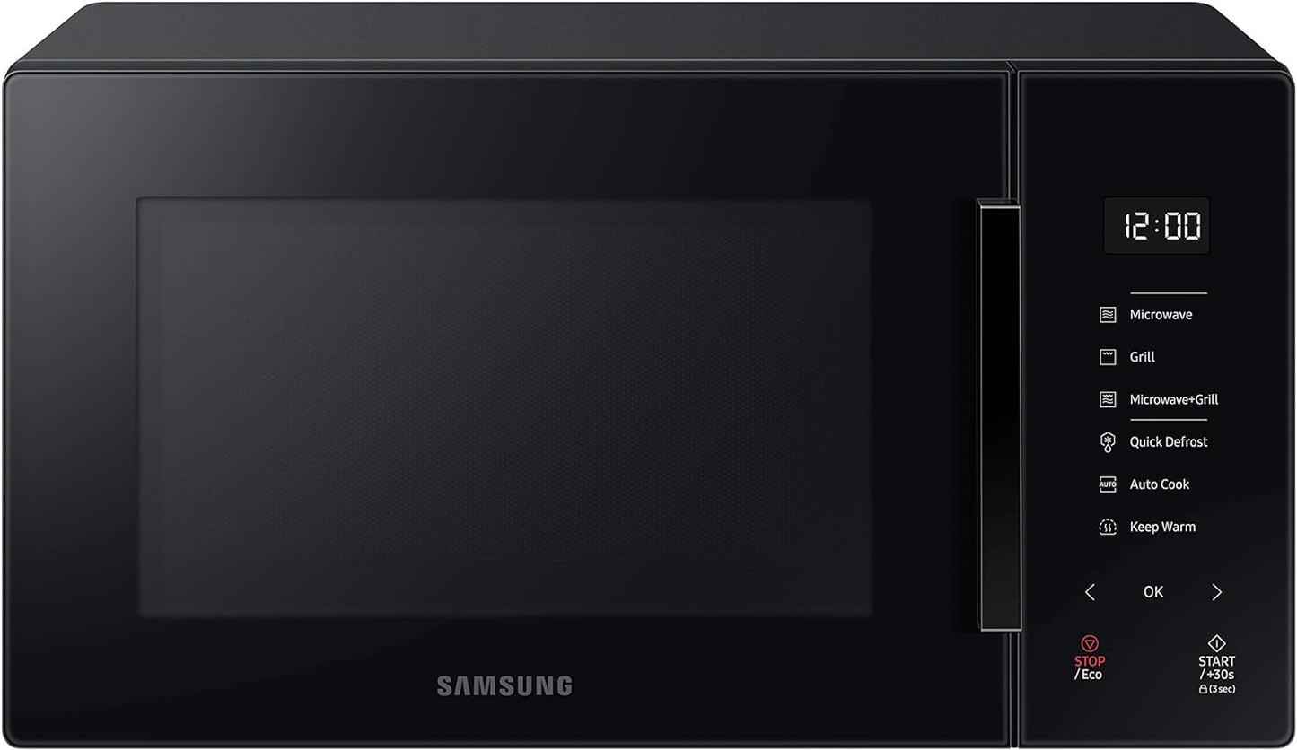 MG23T5018AK Four À Micro-Ondes, 23 L, 1100 W, Cuisson Automatique Et Home Dessert, Design Verre, Noir