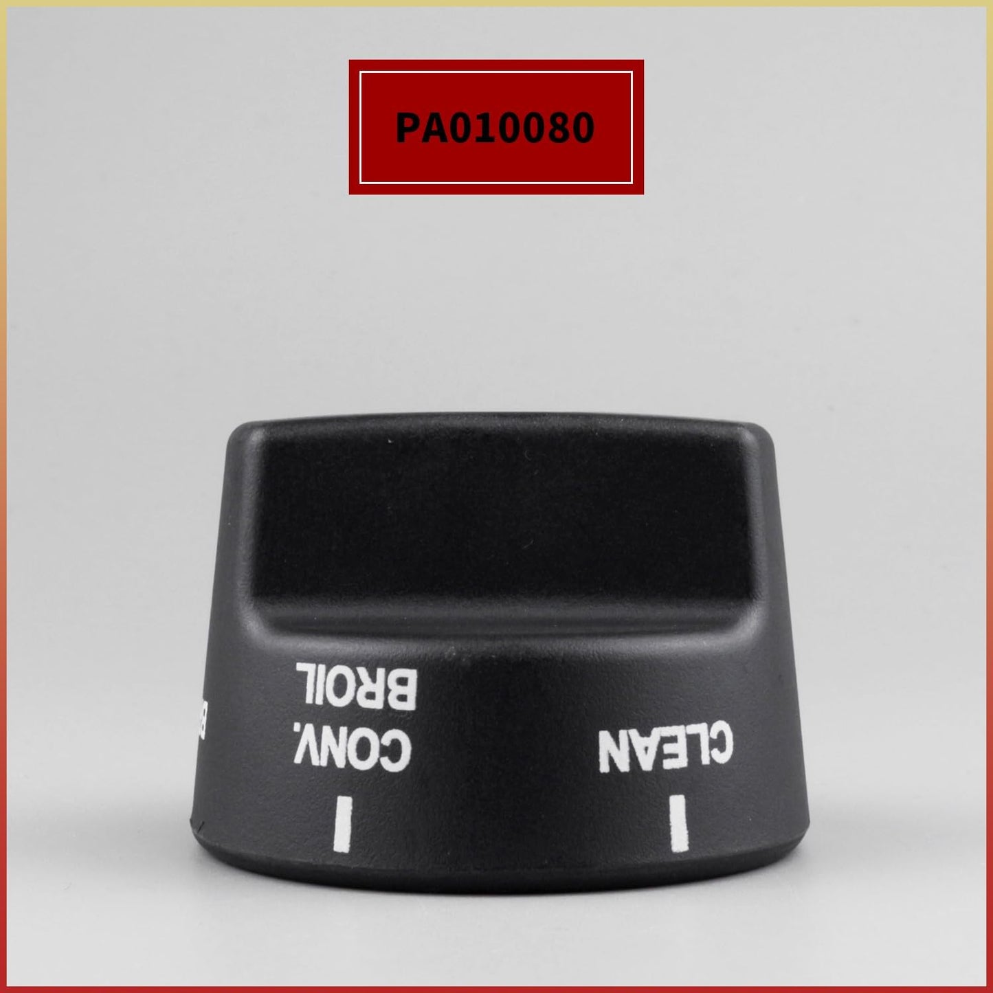 PA010080 Bouton De Sélecteur De Brûleur Supérieur Compatible Avec Certaines Gammes De Four Viking Remplace AP5315090 Plastique Noir