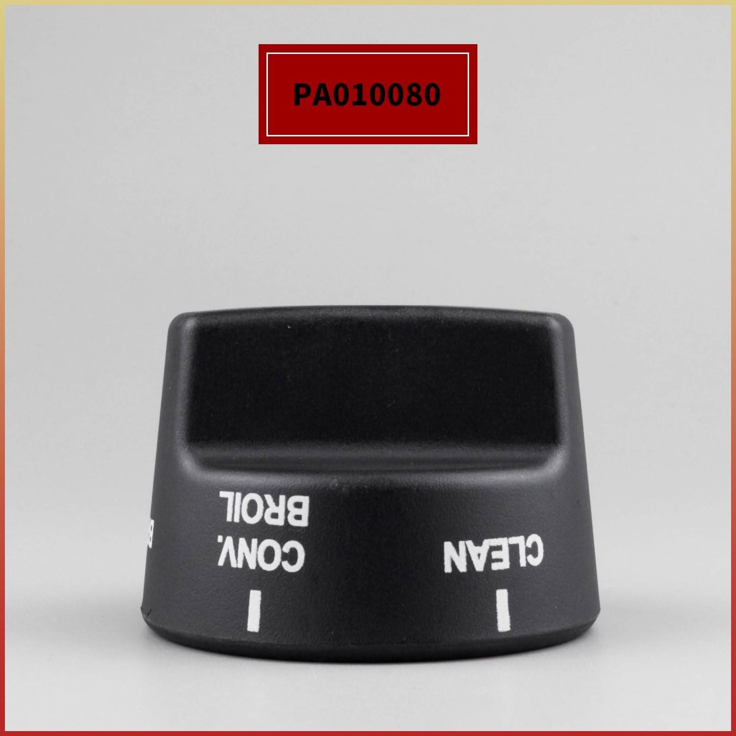 PA010080 Bouton De Sélecteur De Brûleur Supérieur Compatible Avec Certaines Gammes De Four Viking Remplace AP5315090 Plastique Noir