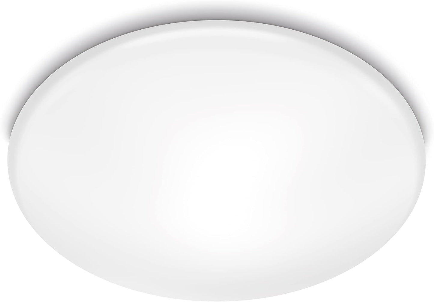 Lighting Plafonnier LED Shan 12W Avec Détecteur De Mouvement, Éclairage Blanc Froid 4000K, Blanc