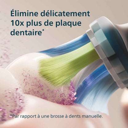 Sonicare Diamondclean 9000 - Brosse À Dents Électrique Avec Application, Capteur De Pression, 4 Modes De Brossage, 3 Niveaux D'Intensité, Verre De Charge, Coffret Voyage USB, Noir, HX9911/09