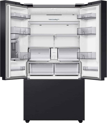 Samsung RF24BB620EB1EF French-Door-Kühlschrank Mit Gefrierfach, 177,8 Cm, 674 L, Smartthings AI Energy Mode, Autofill Water Picher, Dual Ice Maker, Premium Black Steel