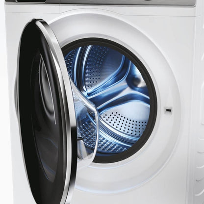 HW90-B14979TU1IT I-Pro Series 7 plus Slim Machine À Laver À Chargement Frontal 9 Kg, 1400 Tours, Libre Installation, Moteur Direct Motion, 14 Programmes, 60 X 44 X 85 Cm, Classe A, Blanc/Noir
