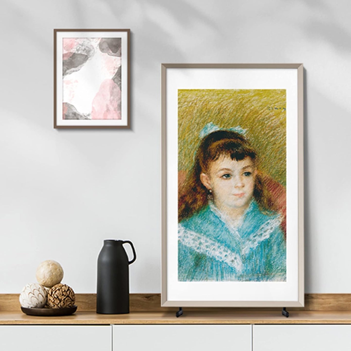 TV the Frame 2023 32 Pouces QLED TQ32LS03C, Écran Full HD Sans Reflets, Téléviseur Cadre Photo, Smart TV, Accès Art Store, Technologies OTS Lite Et Q-Symphony, Accroche Murale Et Pieds Inclus