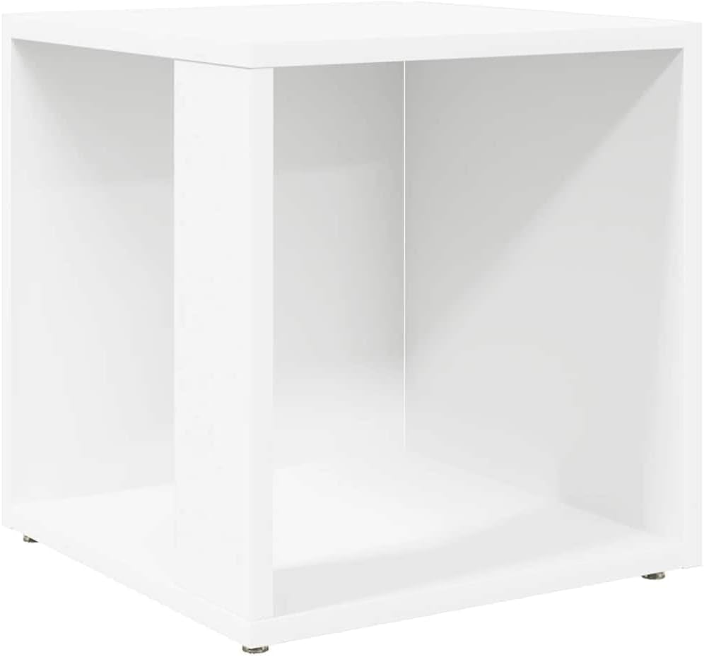 Table D'Appoint Table Basse Table De Canapé Bout De Canapé Armoire D'Angle Salle De Séjour Salon Intérieur Blanc 33X33X34,5 Cm Aggloméré