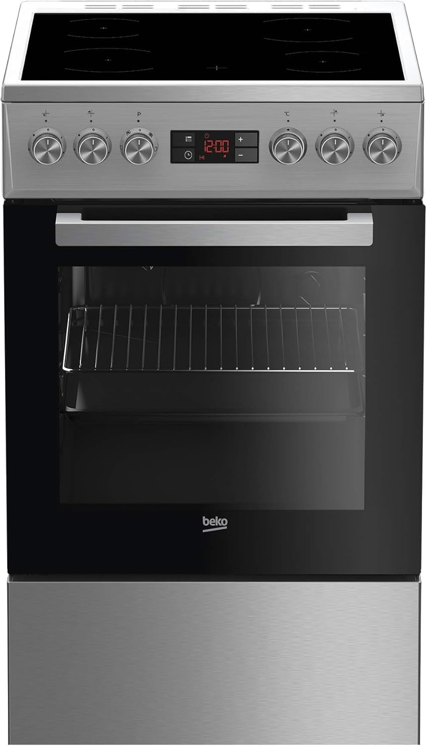 Beko PAL - 7786986766 - Cuisinière Autonome Avec Table De Cuisson Céramique