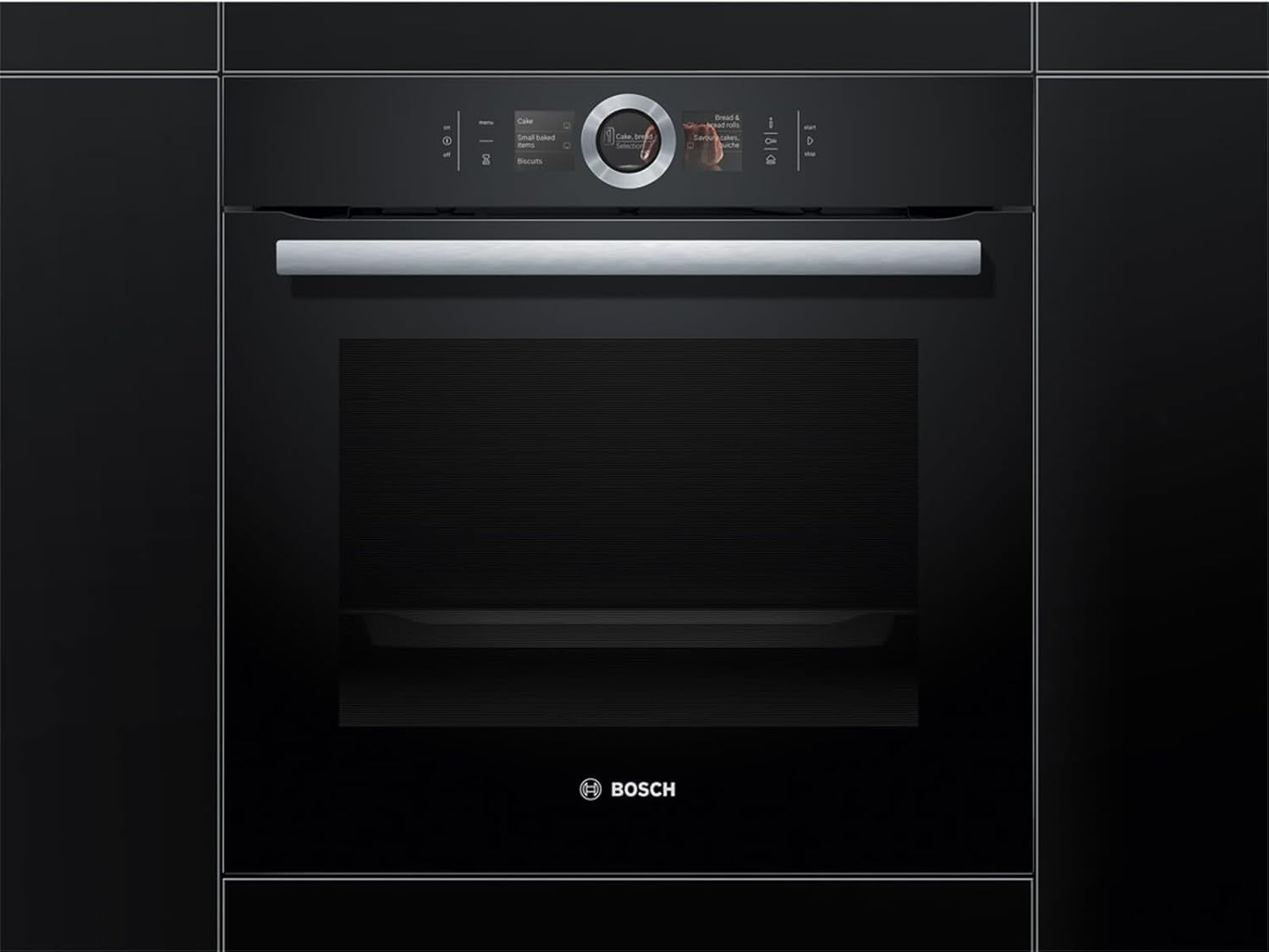 Hsg636Bs1 Série 8 Four Électrique/A/71 L/Air Chaud Eco/Perfect Roast & Perfect Bake/Acier Inoxydable Noir