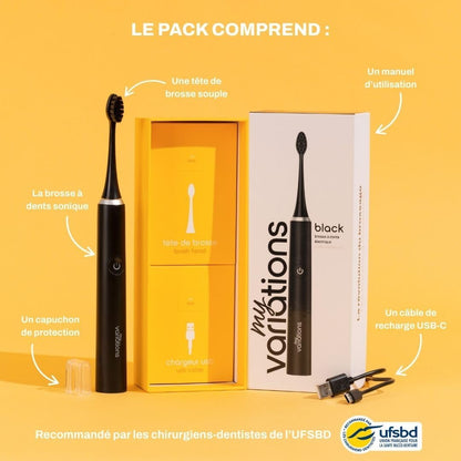 Myvariations - Brosse À Dents Électrique Sonique [5 Modes] [1 Mois Batterie]