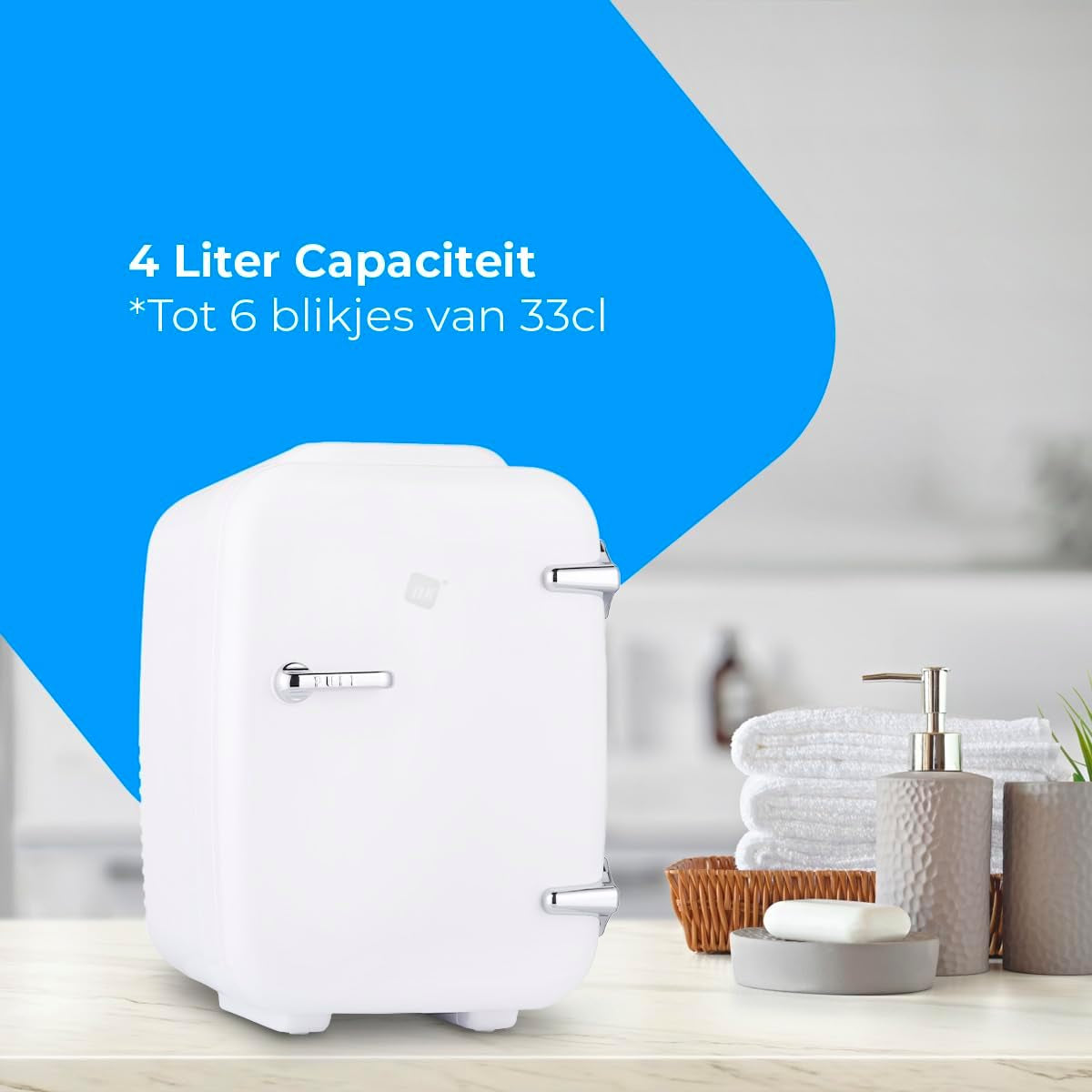 Mini Réfrigérateur Portable 4 Litres, Fonctionnement 12 V-220 V, Fonction De Refroidissement Et De Chauffage, Pour Cosmétiques Et Rafraîchissements