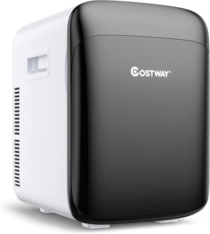 Mini Frigo 15L Mini Réfrigérateur 2 En 1 Fonction De Refroidissement Et De Chauffage, Température -3 ℃ ~ 50 ℃, Mini Frigo Portable 76 Kwh/An Pour Maison/Voiture (Noir)