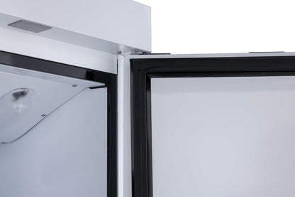 Réfrigérateur GRE6600, Aluminium, 77,5 X 72 X 193 Cm, 380 L, Froid Ventilé, 300 W, Pour GN 1/1, Avec Serrure, Blanc