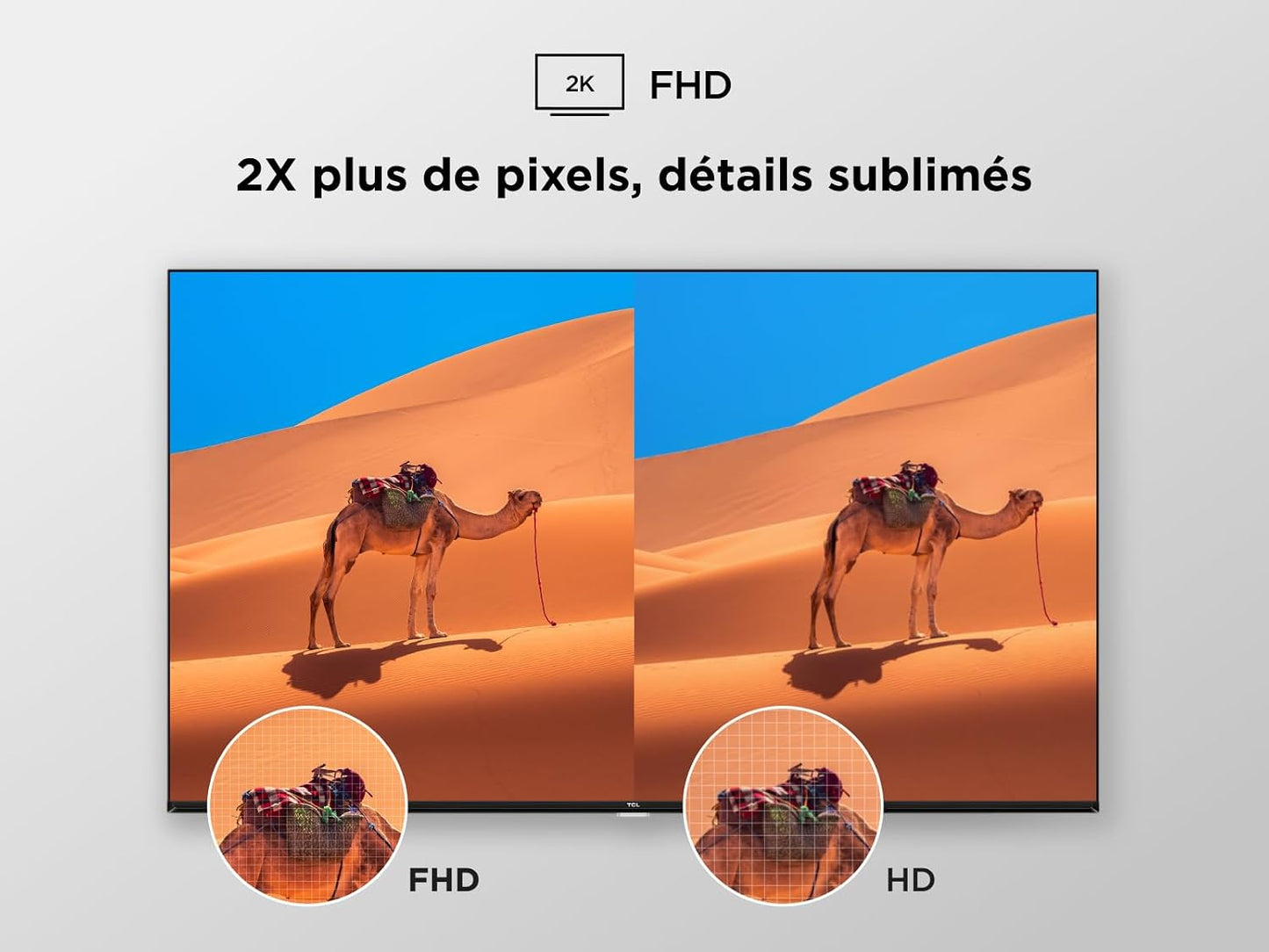 TCL 40V5C – TV QLED Direct LED Smart Full HD 40" Avec Android TV​ & HDR - Compatible Avec Google Cast & Google Home, Design Mince