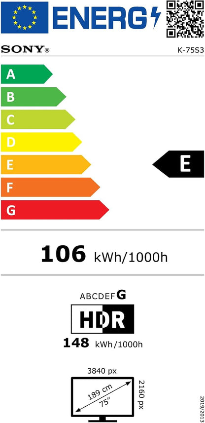 Sony BRAVIA 3 Direct LED 75’ | X-Balanced Speaker | Dolby Vision/Atmos | IMAX Enhanced | Google TV (2025) | Google Cast | Apple Airplay 2| Dashboard Eco 2 | Menu Jeu 2