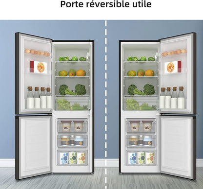 Réfrigérateur Congélateur Bas FBM157L42 157L (109+48), Largeur 47Cm, Low Frost, 39 Db, Portes Réversibles, 12 Ans De Garantie Sur Le Compresseur