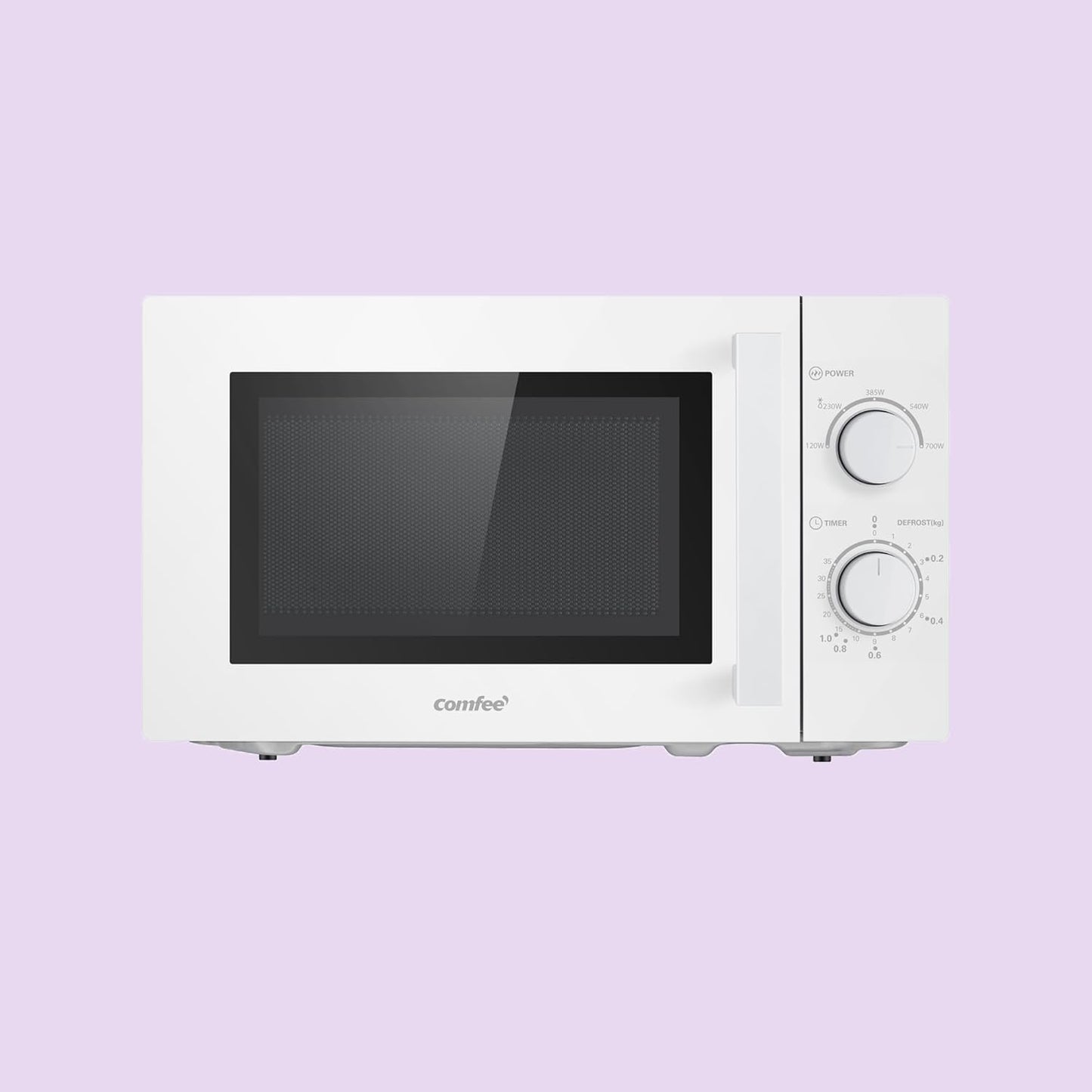 CMSN 20 Wh Micro-Ondes, 5 Niveaux De Puissance, Éclairage Intérieur, Dégivrage Facile, Easy Degivrage, Plateau Rotatif À 360 °, 20 L/700 W, Mécanique, Blanc