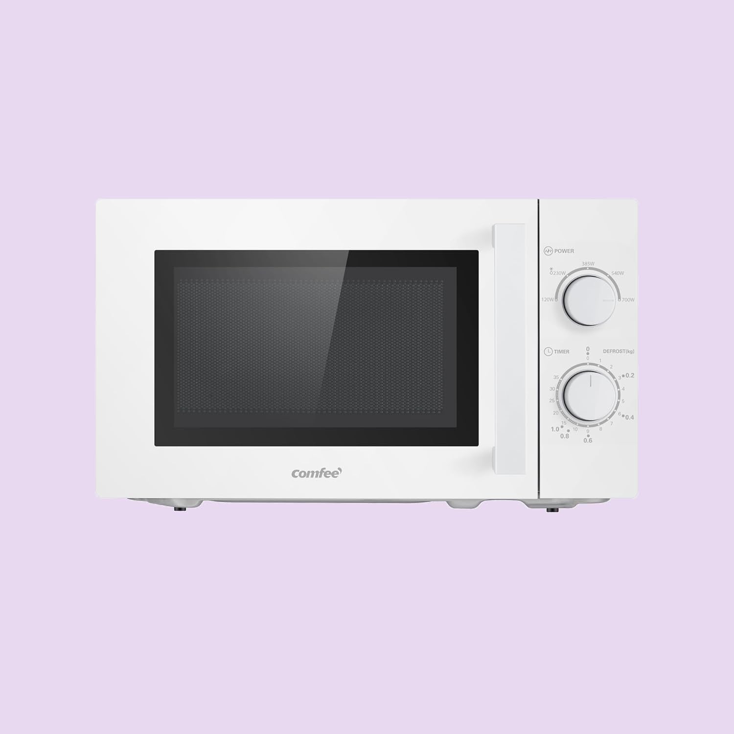 CMSN 20 Wh Micro-Ondes, 5 Niveaux De Puissance, Éclairage Intérieur, Dégivrage Facile, Easy Degivrage, Plateau Rotatif À 360 °, 20 L/700 W, Mécanique, Blanc
