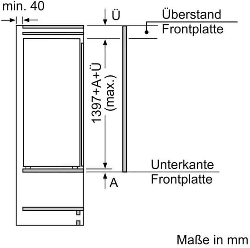 - KIL52ADE0 Série 6 - Réfrigérateur Encastrable - 140 X 56 Cm - 228 L - Charnière Plate - Vitafresh plus 2 Fois plus De Fraîcheur - Éclairage LED Uniforme