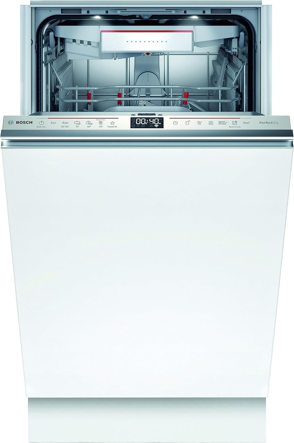 SPV6ZMX23E Série 6 Smart Lave-Vaisselle Entièrement Intégré, Largeur 45 Cm, Tiroir À Couverts, Programme Silence Particulièrement Silencieux, Perfectdry Avec Zéolite Sèche Même Le Plastique