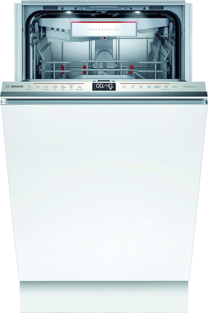 SPV6ZMX23E Série 6 Smart Lave-Vaisselle Entièrement Intégré, Largeur 45 Cm, Tiroir À Couverts, Programme Silence Particulièrement Silencieux, Perfectdry Avec Zéolite Sèche Même Le Plastique