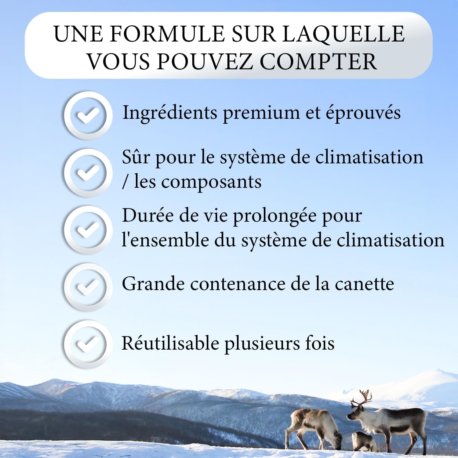 Nordo 5-En-1 – 5X Réfrigérant R134A 235 G Chaque Boîte Pour Climatisation Auto Avec Huile, Stop-Fuite, Traceur UV Et Déshydratant – Protège Le Compresseur
