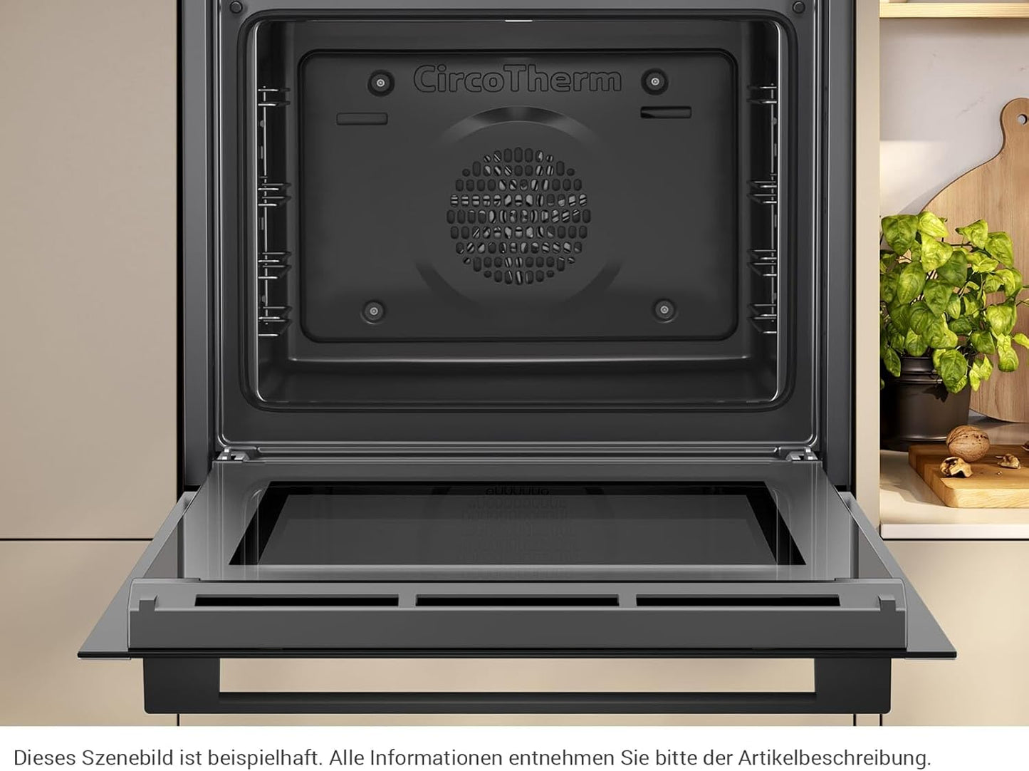 Neff B1DCA0AK0 EEK: a Einbaubackofen, 60 Cm Breit, 71 L, Grill, Circotherm, Heißluft, Schwarz