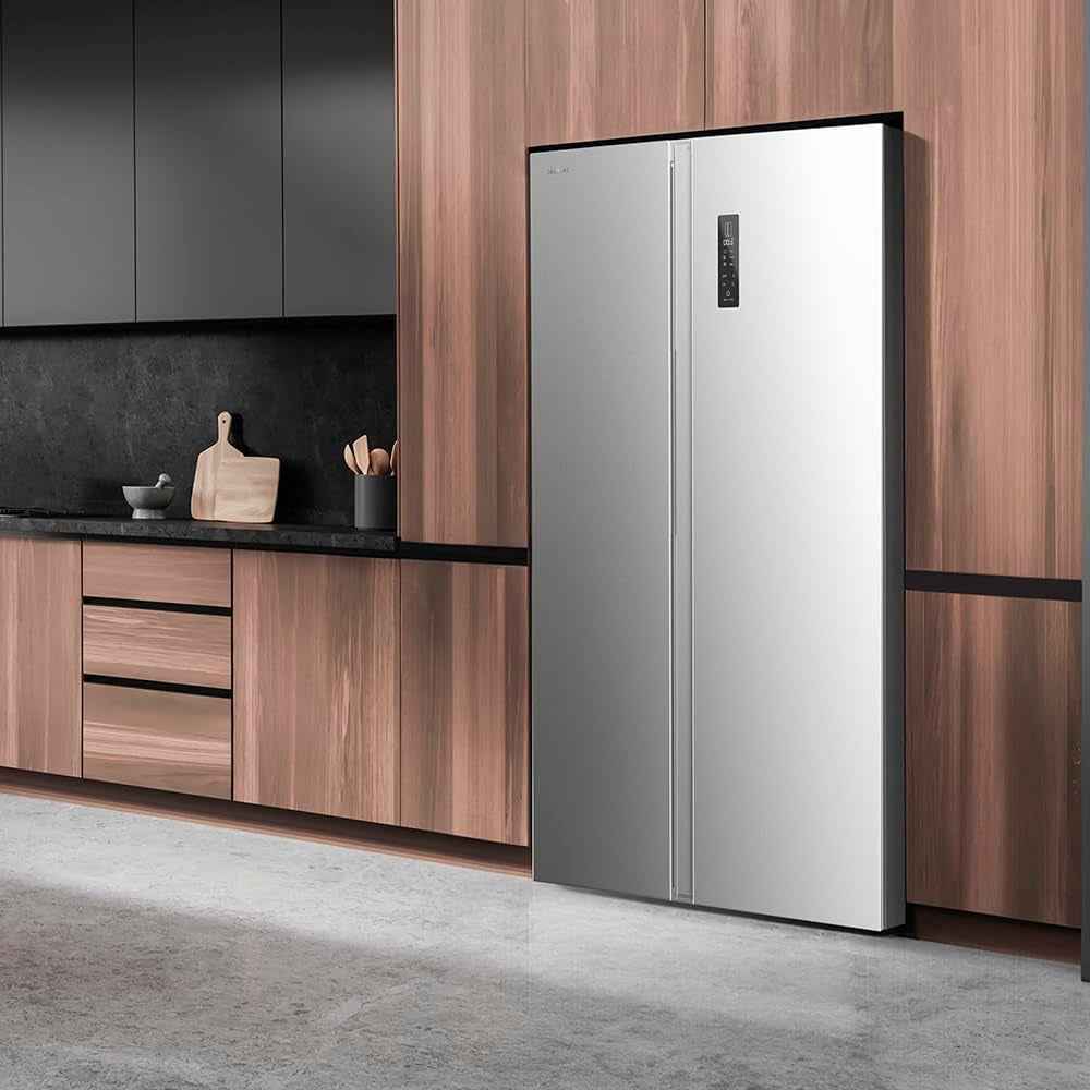 Réfrigérateur Américain Bolero Coolmarket SBS 562 Inox E. Réfrigérateur Inoxydable, 562L, Total No Frost, Inverter Plus, Multi Airflow, Refroidissement Rapide Et Congélation Rapide.