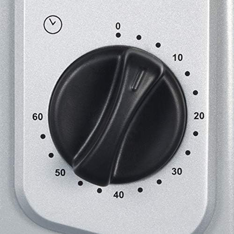Mini-Four 20 L Avec Grille Et Plaque De Cuisson Incluses, Four Posable 1 500 W Design Simple Et Élégant, Mini-Four Électrique Avec Minuteur 60 Min, Argent, to 2045