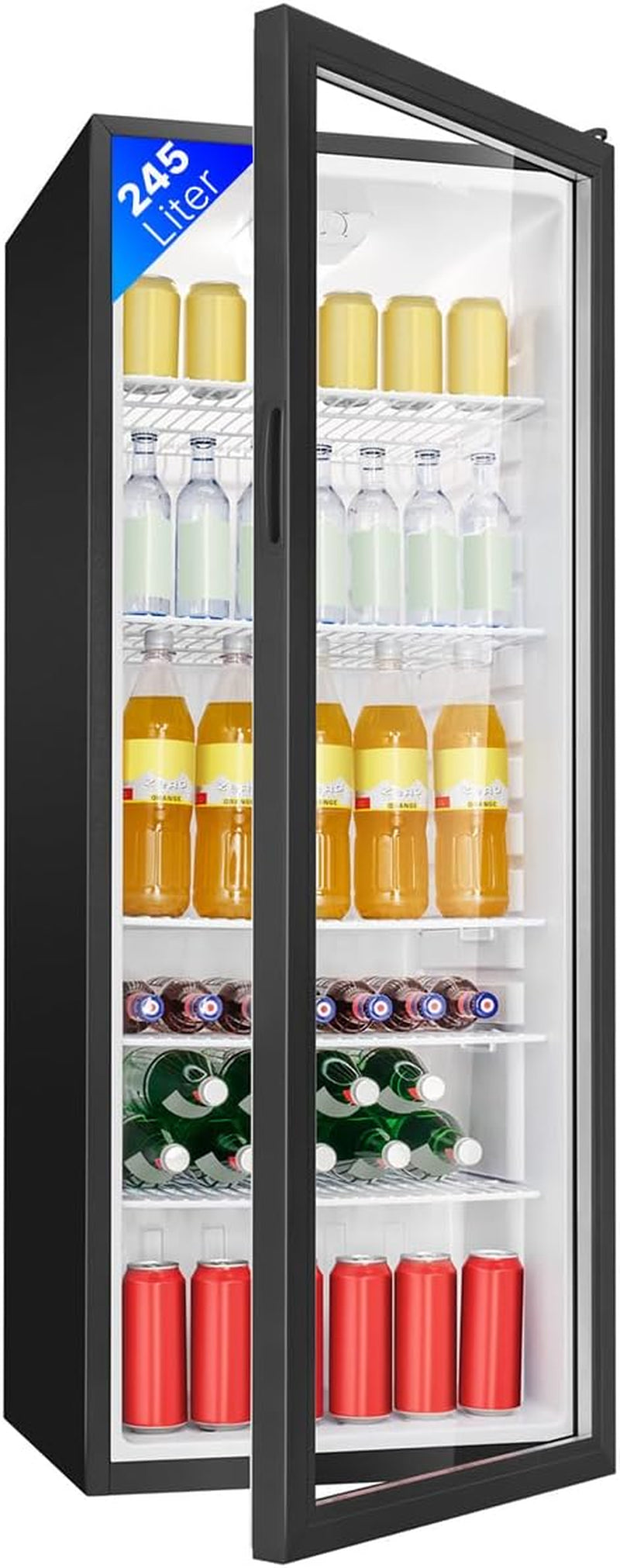 Bomann, Réfrigérateur Pour Boissons 244L, Eclairage Intérieur LED, KSG7289, Noir